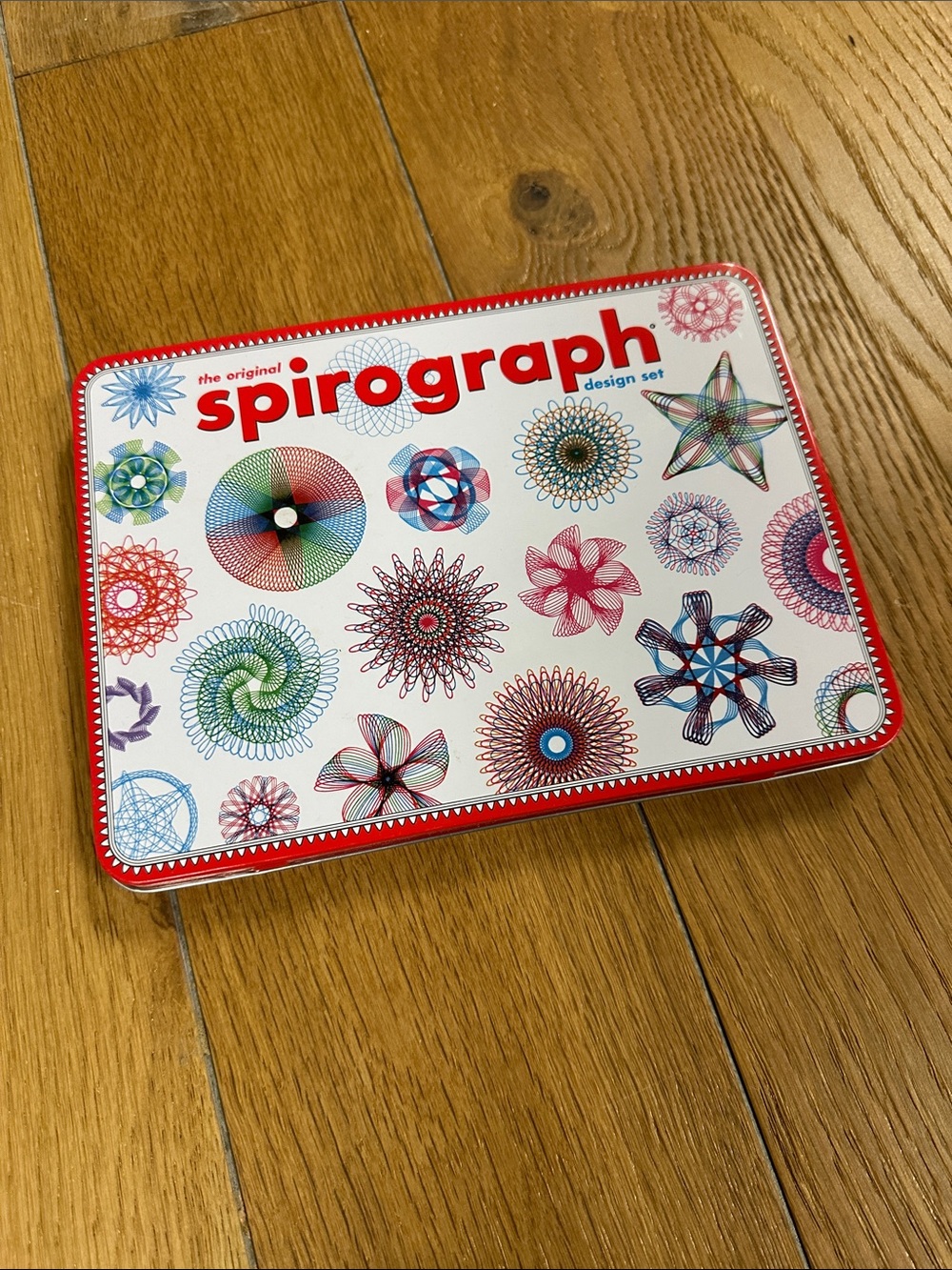 Spirograph- Design Set Tin - White and Red